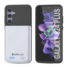 Load image into Gallery viewer, Étui de batterie PunkJuice S24+ Plus blanc – Banque de jus de charge portable avec 5000 mAh
