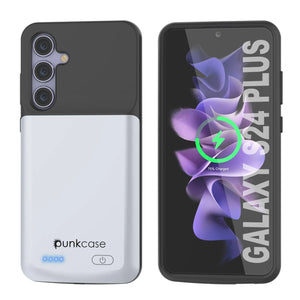 Étui de batterie PunkJuice S24+ Plus blanc – Banque de jus de charge portable avec 5000 mAh