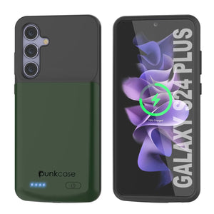 Étui de batterie PunkJuice S24+ Plus Vert - Banque de jus de charge portable avec 5000 mAh