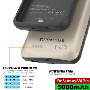 Étui de batterie PunkJuice S24+ Plus Argent - Banque de jus de charge portable avec 5000 mAh