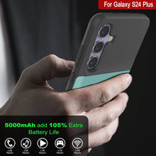 Load image into Gallery viewer, Étui de batterie PunkJuice S24+ Plus Teal - Banque de jus de charge portable avec 5000 mAh
