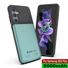 Load image into Gallery viewer, Étui de batterie PunkJuice S24+ Plus Teal - Banque de jus de charge portable avec 5000 mAh
