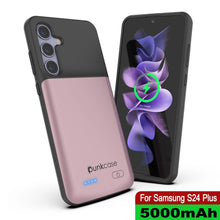 Load image into Gallery viewer, Étui de batterie PunkJuice S24+ Plus en or rose – Banque de jus de charge portable avec 5000 mAh
