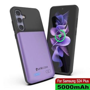 Étui de batterie PunkJuice S24+ Plus violet – Banque de jus de charge portable avec 5000 mAh