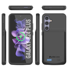 Load image into Gallery viewer, Étui de batterie PunkJuice S24+ Plus noir – Banque de jus de charge portable avec 5000 mAh
