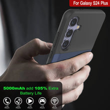 Load image into Gallery viewer, Étui de batterie PunkJuice S24+ Plus bleu - Banque de jus de charge portable avec 5000 mAh
