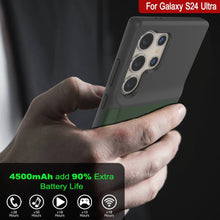 Load image into Gallery viewer, Étui de batterie PunkJuice S24 Ultra Vert - Banque de jus de charge portable avec 4500 mAh
