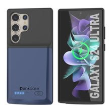 Load image into Gallery viewer, Étui de batterie PunkJuice S24 Ultra bleu - Banque de jus de charge portable avec 4500 mAh
