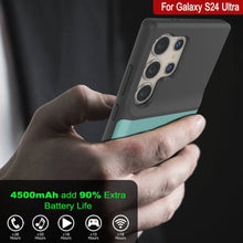 Load image into Gallery viewer, Étui de batterie PunkJuice S24 Ultra Teal - Banque de jus de charge portable avec 4500 mAh
