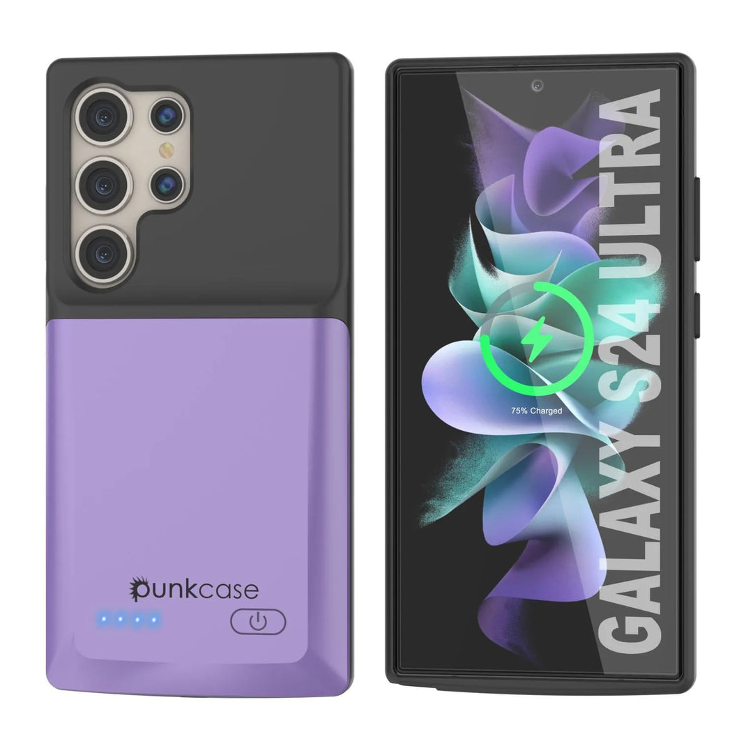 Étui de batterie PunkJuice S24 Ultra violet - Banque de jus de charge portable avec 4500 mAh