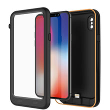 Charger l&#39;image dans la galerie, PunkJuice iPhone X Battery Case, Waterproof, IP68 Certified [Ultra Slim] [Black] 
