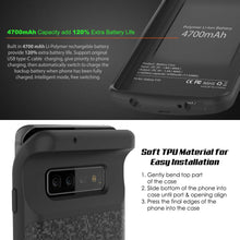 Charger l&#39;image dans la galerie, PunkJuice S10 Battery Case Black - Fast Charging Power Juice Bank with 4700mAh (Color in image: Blue)
