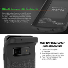 Load image into Gallery viewer, PunkJuice S10+ Plus Battery Case Black - Fast Charging Power Juice Bank with 5000mAh (Color in image: Blue)
