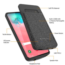 Load image into Gallery viewer, PunkJuice S10+ Plus Battery Case Black - Fast Charging Power Juice Bank with 5000mAh (Color in image: Red)
