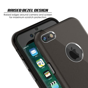 iPhone SE (4.7") Case, Punkcase Galactic 2.0 Series Ultra Slim Protective Armor TPU Cover [Black/Grey] 