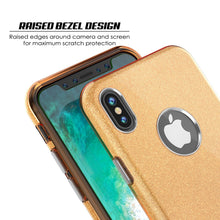 Load image into Gallery viewer, iPhone X Case, Punkcase Galactic 2.0 Series Ultra Slim w/ Tempered Glass Screen Protector | [Gold] 
