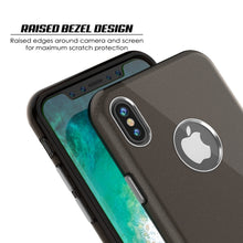Load image into Gallery viewer, iPhone X Case, Punkcase Galactic 2.0 Series Ultra Slim w/ Tempered Glass Screen Protector | [Black/Grey] 
