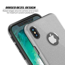 Load image into Gallery viewer, iPhone X Case, Punkcase Galactic 2.0 Series Ultra Slim w/ Tempered Glass Screen Protector | [Silver] 
