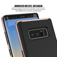 Load image into Gallery viewer, Galaxy Note 8 Case, PunkCase [Stealth Series] Hybrid 3-Piece Shockproof Dual Layer Cover [Non-Slip] [Soft TPU + PC Bumper] with PUNKSHIELD Screen Protector for Samsung Note 8 [Rose Gold] (Color in image: Grey)

