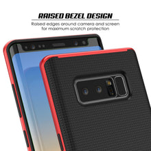 Load image into Gallery viewer, Galaxy Note 8 Case, PunkCase [Stealth Series] Hybrid 3-Piece Shockproof Dual Layer Cover [Non-Slip] [Soft TPU + PC Bumper] with PUNKSHIELD Screen Protector for Samsung Note 8 [Red] (Color in image: Grey)
