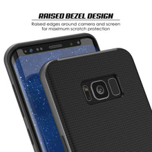 Load image into Gallery viewer, Galaxy S8 Case, PunkCase [Stealth Series] Hybrid 3-Piece Shockproof Dual Layer Cover [Non-Slip] [Soft TPU + PC Bumper] with PUNKSHIELD Screen Protector for Samsung S8 Edge [Grey] (Color in image: Silver)
