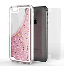 Charger l&#39;image dans la galerie, iPhone 8 Case, PunkCase LIQUID Rose Series, Protective Dual Layer Floating Glitter Cover (Color in image: silver)
