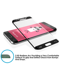 Charger l'image dans la galerie, Galaxy S7 Edge Black Punkcase Glass SHIELD Tempered Glass Screen Protector 0.33mm Thick 9H Glass (Color in image: Gold)
