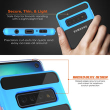 Charger l&#39;image dans la galerie, Galaxy S10 Case, PUNKcase [LUCID 3.0 Series] [Slim Fit] Armor Cover w/ Integrated Screen Protector [Blue] (Color in image: Black)
