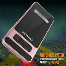 Charger l&#39;image dans la galerie, Galaxy S10 Case, PUNKcase [LUCID 3.0 Series] [Slim Fit] Armor Cover w/ Integrated Screen Protector [Rose Gold] (Color in image: Red)
