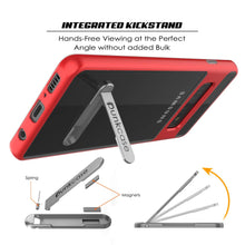 Charger l&#39;image dans la galerie, Galaxy S10 Case, PUNKcase [LUCID 3.0 Series] [Slim Fit] Armor Cover w/ Integrated Screen Protector [Red] (Color in image: Grey)
