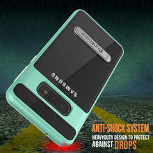 Charger l&#39;image dans la galerie, Galaxy S10e Case, PUNKcase [LUCID 3.0 Series] [Slim Fit] Armor Cover w/ Integrated Screen Protector [Teal] (Color in image: Grey)
