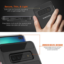 Charger l&#39;image dans la galerie, Galaxy S10+ Plus Case, PUNKcase [LUCID 3.0 Series] [Slim Fit] [Clear Back] Armor Cover w/ Integrated Screen Protector (Color in image: Blue)
