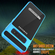 Charger l&#39;image dans la galerie, Galaxy S10+ Plus Case, PUNKcase [LUCID 3.0 Series] [Slim Fit] Armor Cover w/ Integrated Screen Protector [Blue] (Color in image: Rose Gold)
