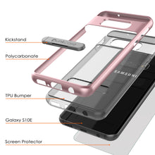 Charger l&#39;image dans la galerie, Galaxy S10e Case, PUNKcase [LUCID 3.0 Series] [Slim Fit] Armor Cover w/ Integrated Screen Protector [Rose Gold] (Color in image: Blue)
