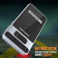 Charger l&#39;image dans la galerie, Galaxy S10e Case, PUNKcase [LUCID 3.0 Series] [Slim Fit] Armor Cover w/ Integrated Screen Protector [Silver] (Color in image: Red)
