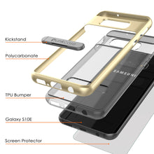 Charger l&#39;image dans la galerie, Galaxy S10e Case, PUNKcase [LUCID 3.0 Series] [Slim Fit] Armor Cover w/ Integrated Screen Protector [Gold] (Color in image: Blue)
