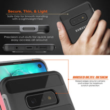 Charger l&#39;image dans la galerie, Galaxy S10e Case, PUNKcase [LUCID 3.0 Series] [Slim Fit] [Clear Back] Armor Cover w/ Integrated Screen Protector (Color in image: Blue)
