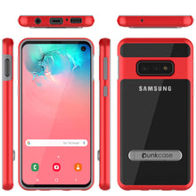 Charger l&#39;image dans la galerie, Galaxy S10e Case, PUNKcase [LUCID 3.0 Series] [Slim Fit] Armor Cover w/ Integrated Screen Protector [Red] (Color in image: Silver)
