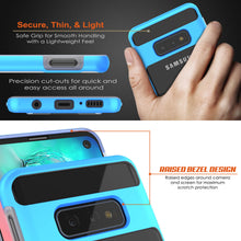 Charger l&#39;image dans la galerie, Galaxy S10e Case, PUNKcase [LUCID 3.0 Series] [Slim Fit] Armor Cover w/ Integrated Screen Protector [Blue] (Color in image: Black)
