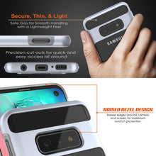 Charger l&#39;image dans la galerie, Galaxy S10e Case, PUNKcase [LUCID 3.0 Series] [Slim Fit] Armor Cover w/ Integrated Screen Protector [Silver] (Color in image: Black)
