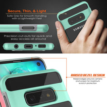 Charger l&#39;image dans la galerie, Galaxy S10e Case, PUNKcase [LUCID 3.0 Series] [Slim Fit] Armor Cover w/ Integrated Screen Protector [Teal] (Color in image: Black)

