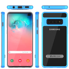 Charger l&#39;image dans la galerie, Galaxy S10+ Plus Case, PUNKcase [LUCID 3.0 Series] [Slim Fit] Armor Cover w/ Integrated Screen Protector [Blue] (Color in image: Silver)
