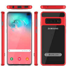 Charger l&#39;image dans la galerie, Galaxy S10+ Plus Case, PUNKcase [LUCID 3.0 Series] [Slim Fit] Armor Cover w/ Integrated Screen Protector [Red] (Color in image: Silver)
