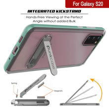 Load image into Gallery viewer, Galaxy S20 Case, PUNKcase [LUCID 3.0 Series] [Slim Fit] Armor Cover w/ Integrated Screen Protector [Teal] (Color in image: Gold)
