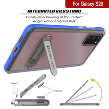 Load image into Gallery viewer, Galaxy S20 Case, PUNKcase [LUCID 3.0 Series] [Slim Fit] Armor Cover w/ Integrated Screen Protector [Blue] (Color in image: Grey)
