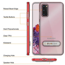 Load image into Gallery viewer, Galaxy S20 Case, PUNKcase [LUCID 3.0 Series] [Slim Fit] Armor Cover w/ Integrated Screen Protector [Red] (Color in image: Grey)
