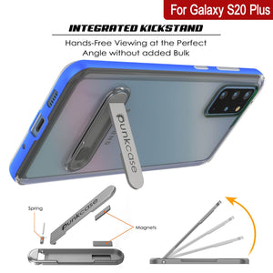 Galaxy S20+ Plus Case, PUNKcase [LUCID 3.0 Series] [Slim Fit] Armor Cover w/ Integrated Screen Protector [Blue] (Color in image: Grey)
