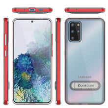 Charger l&#39;image dans la galerie, Galaxy S20+ Plus Case, PUNKcase [LUCID 3.0 Series] [Slim Fit] Armor Cover w/ Integrated Screen Protector [Red] (Color in image: Silver)

