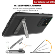 Charger l'image dans la galerie, Galaxy S20 Ultra Case, PUNKcase [LUCID 3.0 Series] [Slim Fit] Armor Cover w/ Integrated Screen Protector [Black] (Color in image: Grey)
