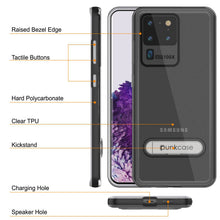 Charger l'image dans la galerie, Galaxy S20 Ultra Case, PUNKcase [LUCID 3.0 Series] [Slim Fit] Armor Cover w/ Integrated Screen Protector [Black] (Color in image: Red)
